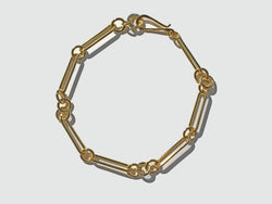 Hand Fabricated Solid 22k Gold Bracelet