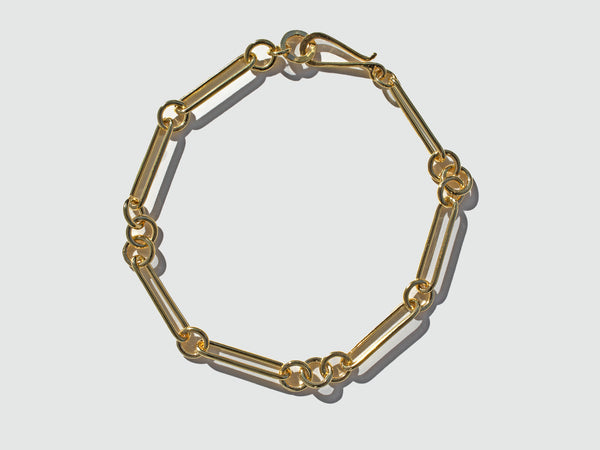 Hand Fabricated Solid 22k Gold Bracelet