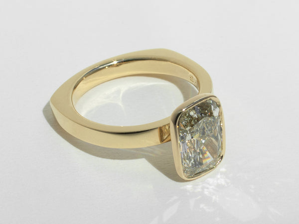 3.02 Carat Elongated Cushion Cut