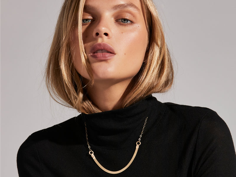 Herringbone Snake Necklace