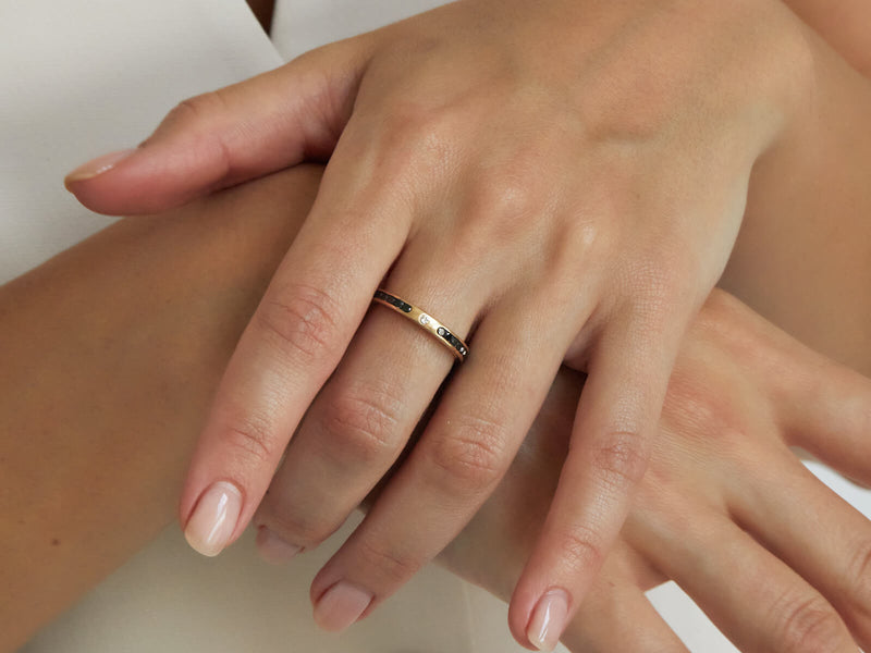 model wearing ring
