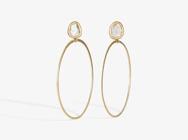 View of hoops from front