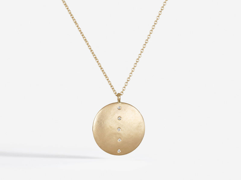 Front detail view of hanging pendant