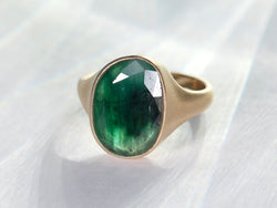 Custom Emerald Cocktail Ring